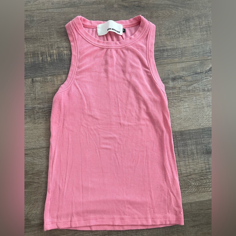 Pink athletic tank top